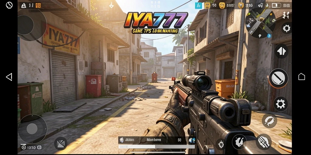 Tampilan seru dari aksi gameplay TPS di IYA777.