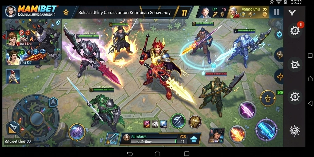 Tampilan antarmuka MAMIBET yang bersih dan mudah dinavigasi.