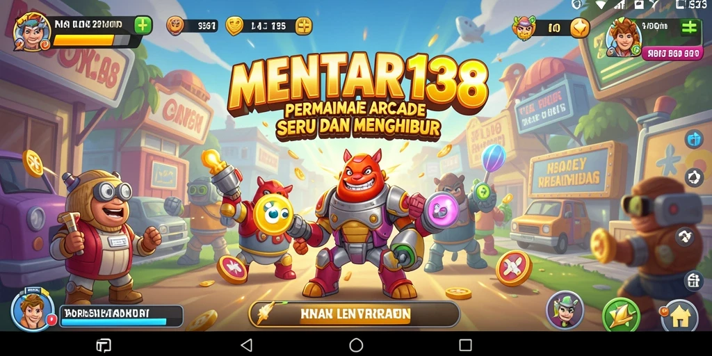 Tampilan gameplay MENTARI138 yang penuh aksi dan warna-warni.