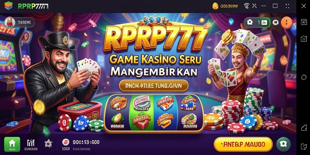 Tampilan menarik dari gameplay RPRP777 yang penuh aksi Kasino.
