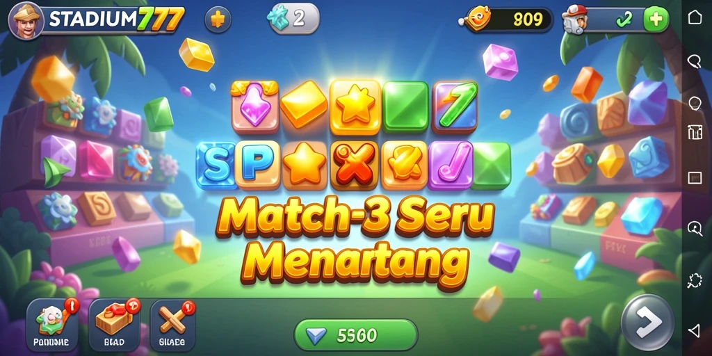 Tampilan menarik gameplay STADIUM77 yang penuh warna.